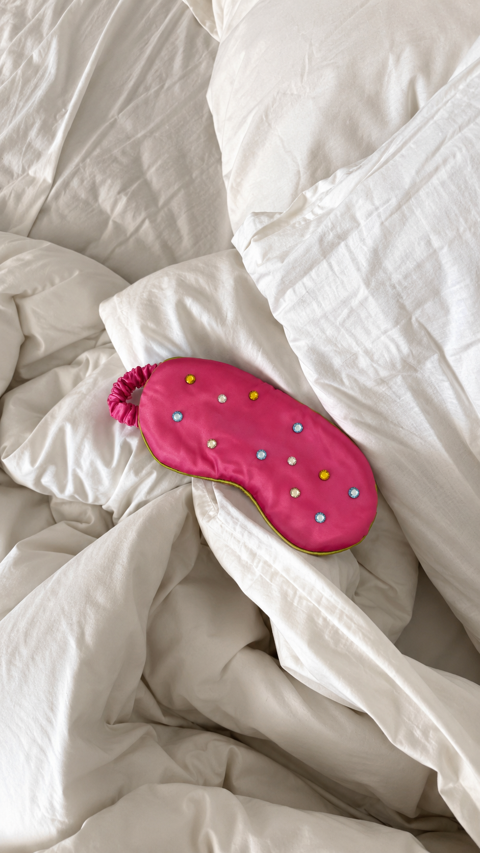 Pink Rhinestone Dream Sleep Mask