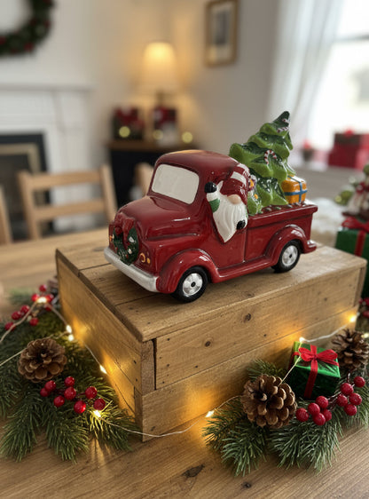 Santa’s truck decor
