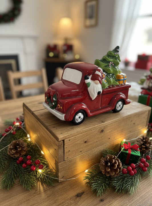 Santa’s truck decor