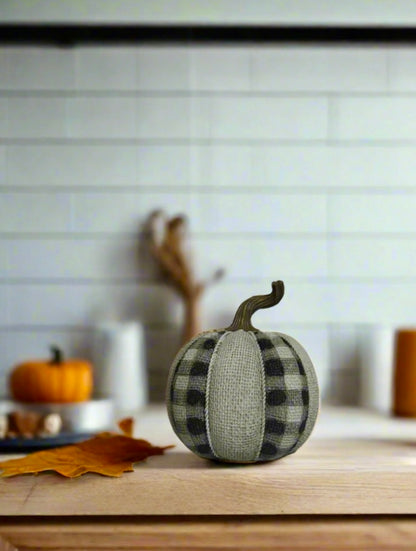 Rustic Plaid Pumpkin