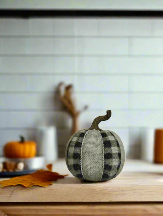 Rustic Plaid Pumpkin