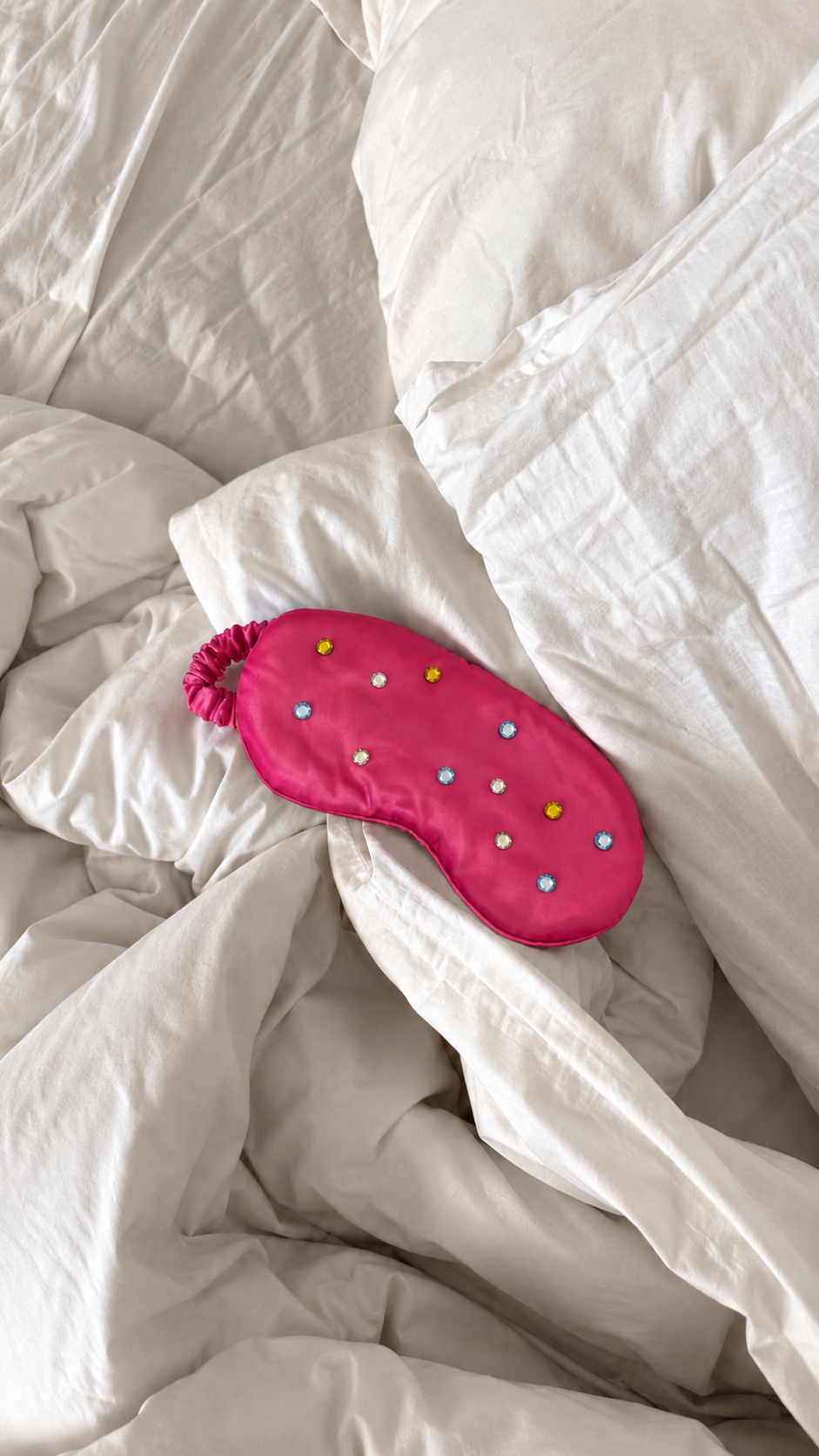 Pink Rhinestone Dream Sleep Mask