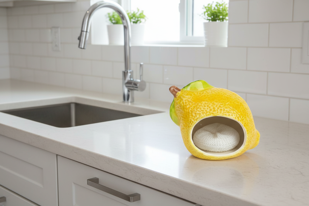 Lemon Bloom Sponge Holder 🍋