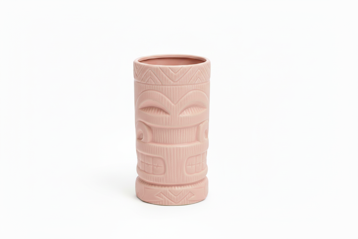 Blush Tiki Muse Ceramic Tumbler