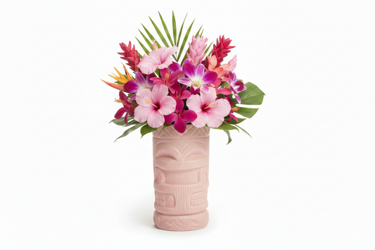 Blush Tiki Muse Ceramic Tumbler