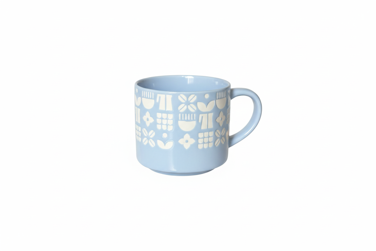 Nordic Pattern Mug – Minimalist