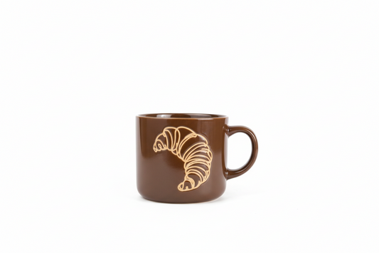 Engraved Chocolate Croissant Mood Mug 🥐