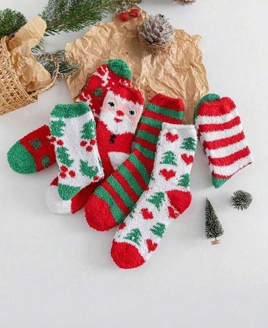 Cozy Christmas Fuzzy Socks