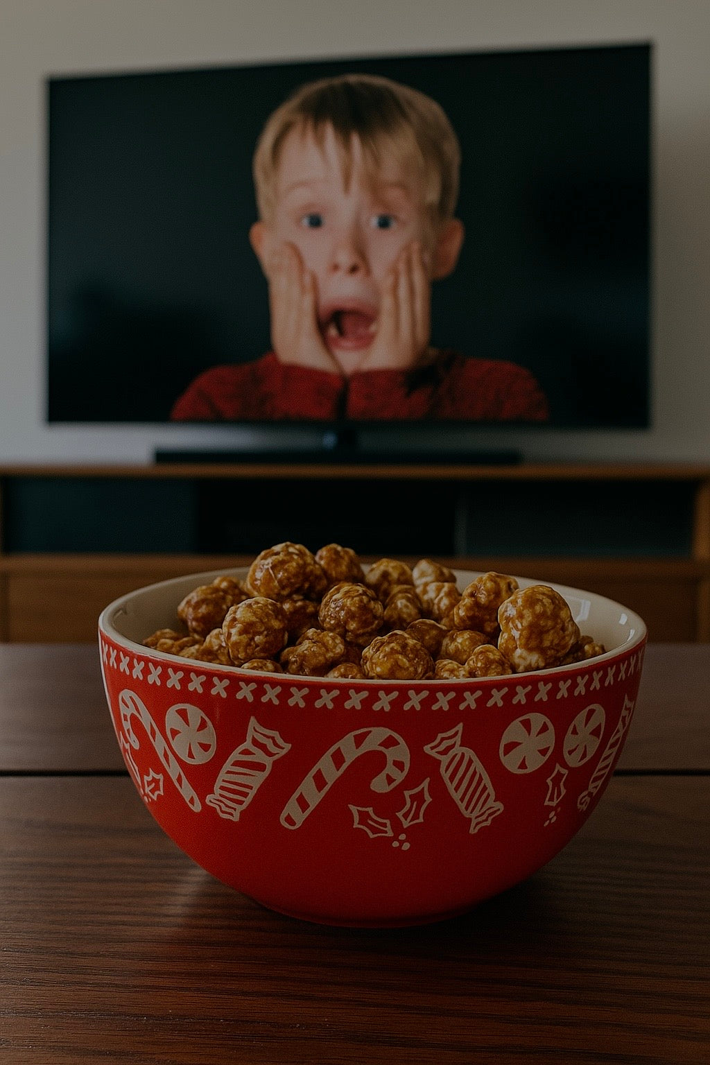 Candy Cane Cozy Bowl