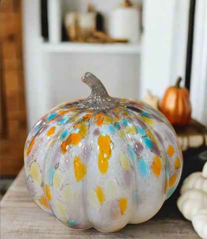 ✨ Confetti Glass Pumpkin