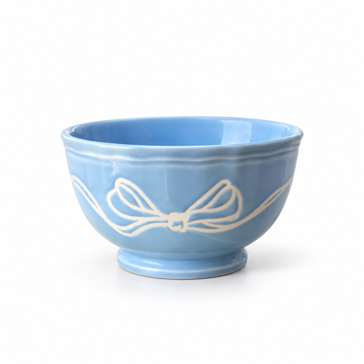 Bow of Love Blue Ceramic Bowl limited edition