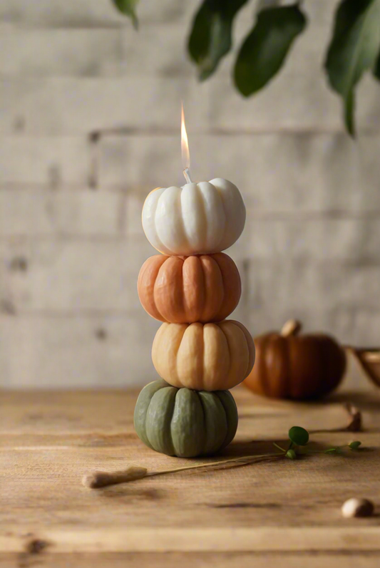 Set of 4 pumpkin relaxation scented candle