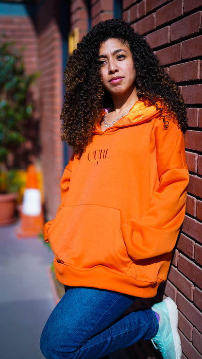 Satin hooded hoodie
