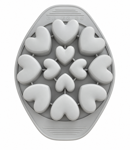 Heart-Shaped Silicone Baking Mold