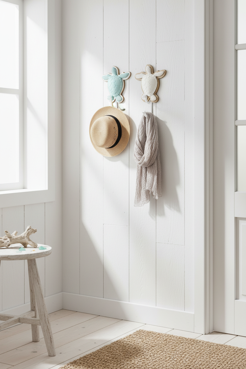 The Turtle Coastal Wall Hook Hanger