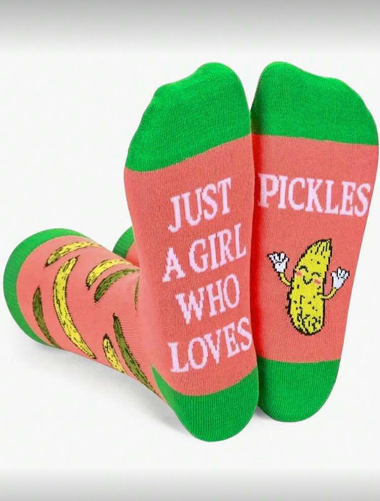 Just a girl who loves pickles socks
