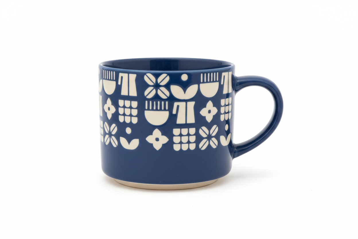 Nordic Pattern Mug – Minimalist