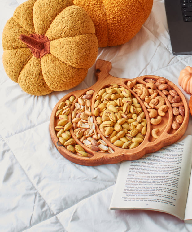 Pumpkin Cozy Wooden Platter| upto 60%sweetNovember limited discount✨