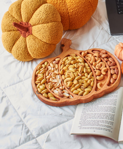 Pumpkin Cozy Wooden Platter| upto 60%sweetNovember limited discount✨