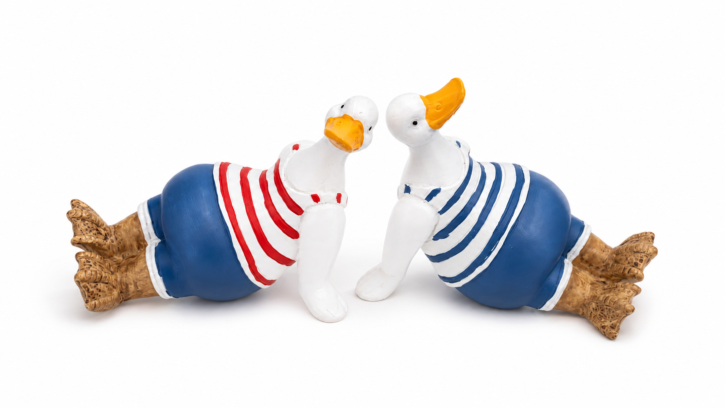 Sailor Goose Figurine duo
