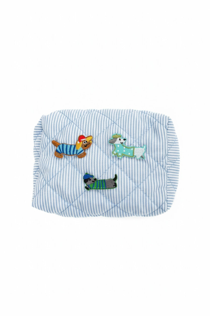 Playful Pups Quilted Pouch