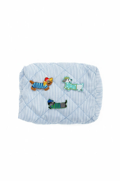 Playful Pups Quilted Pouch
