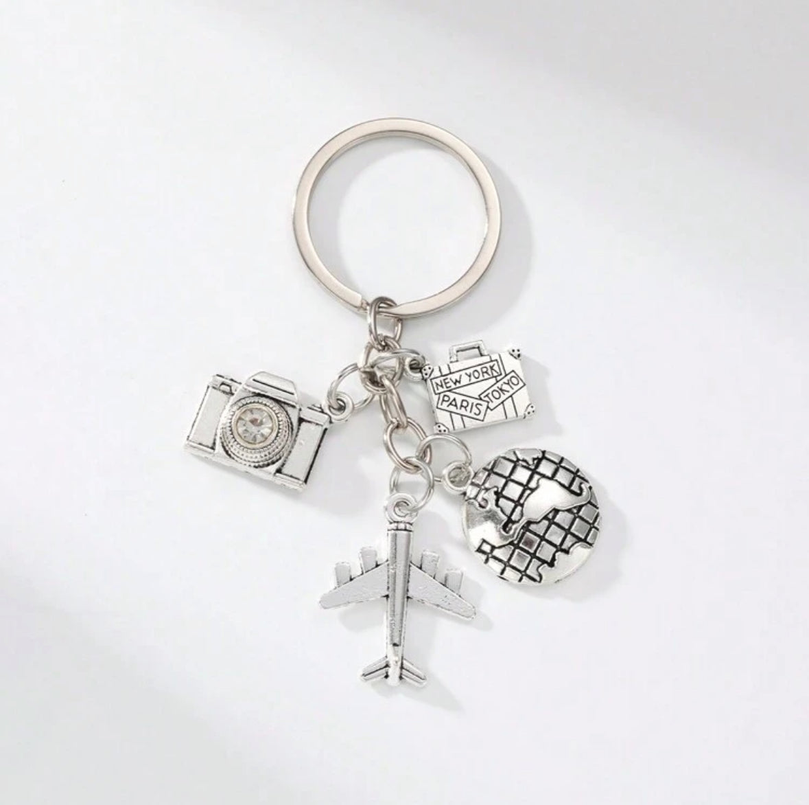 ✈️ Wanderlust Travel Charm Keychain🗺️