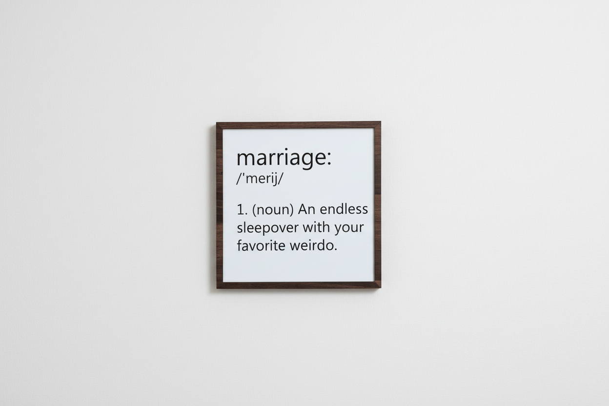 The Marriage Sleepover Frame