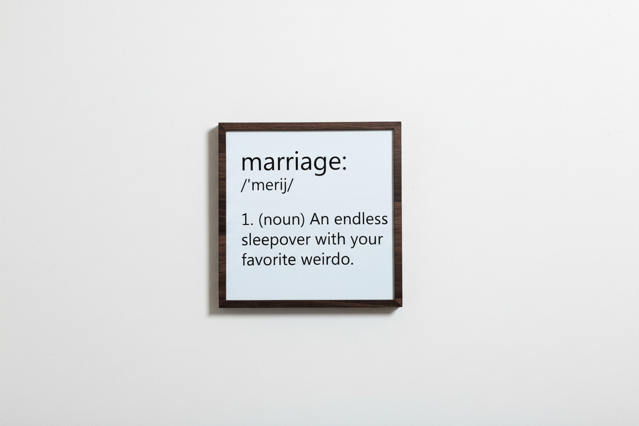 The Marriage Sleepover Frame
