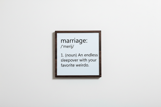 The Marriage Sleepover Frame