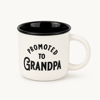 Promoted to Grandma | Grandpa Mug – Coffee Cup Gift for New Grandparents