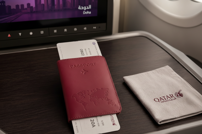 WanderLuxe Genuine Leather Passport Cover Holder