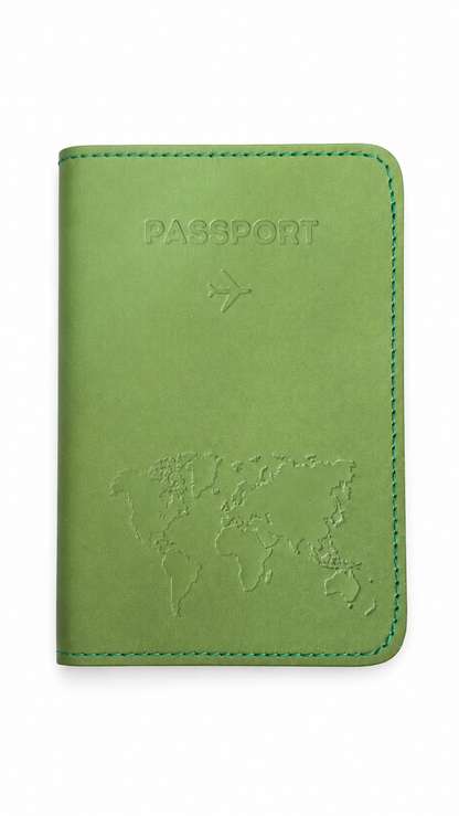 WanderLuxe Genuine Leather Passport Cover Holder