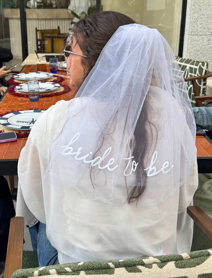 Bride to be veil headband
