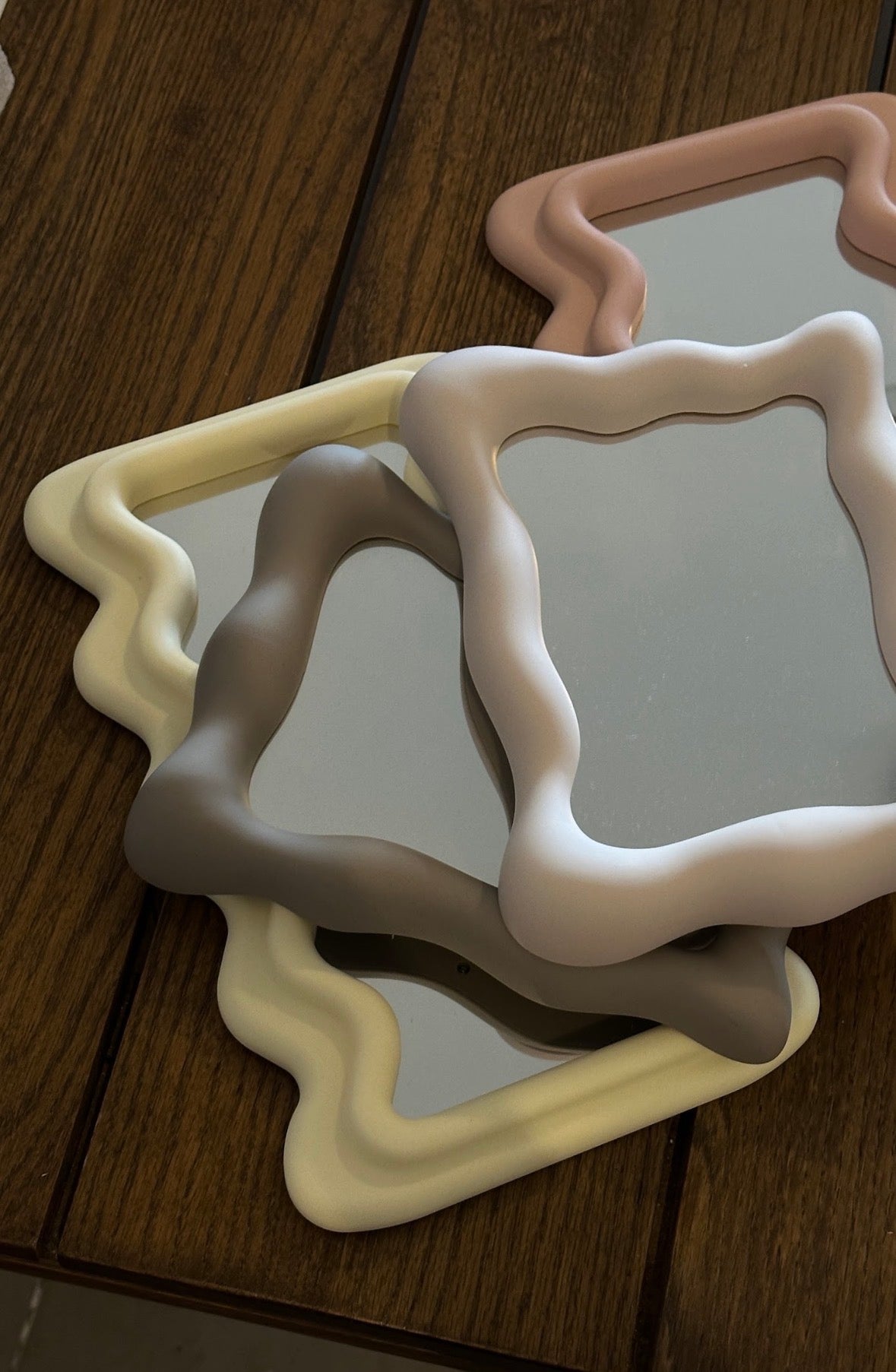 Blush Wave Vanity Mirror