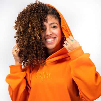 Satin hooded hoodie