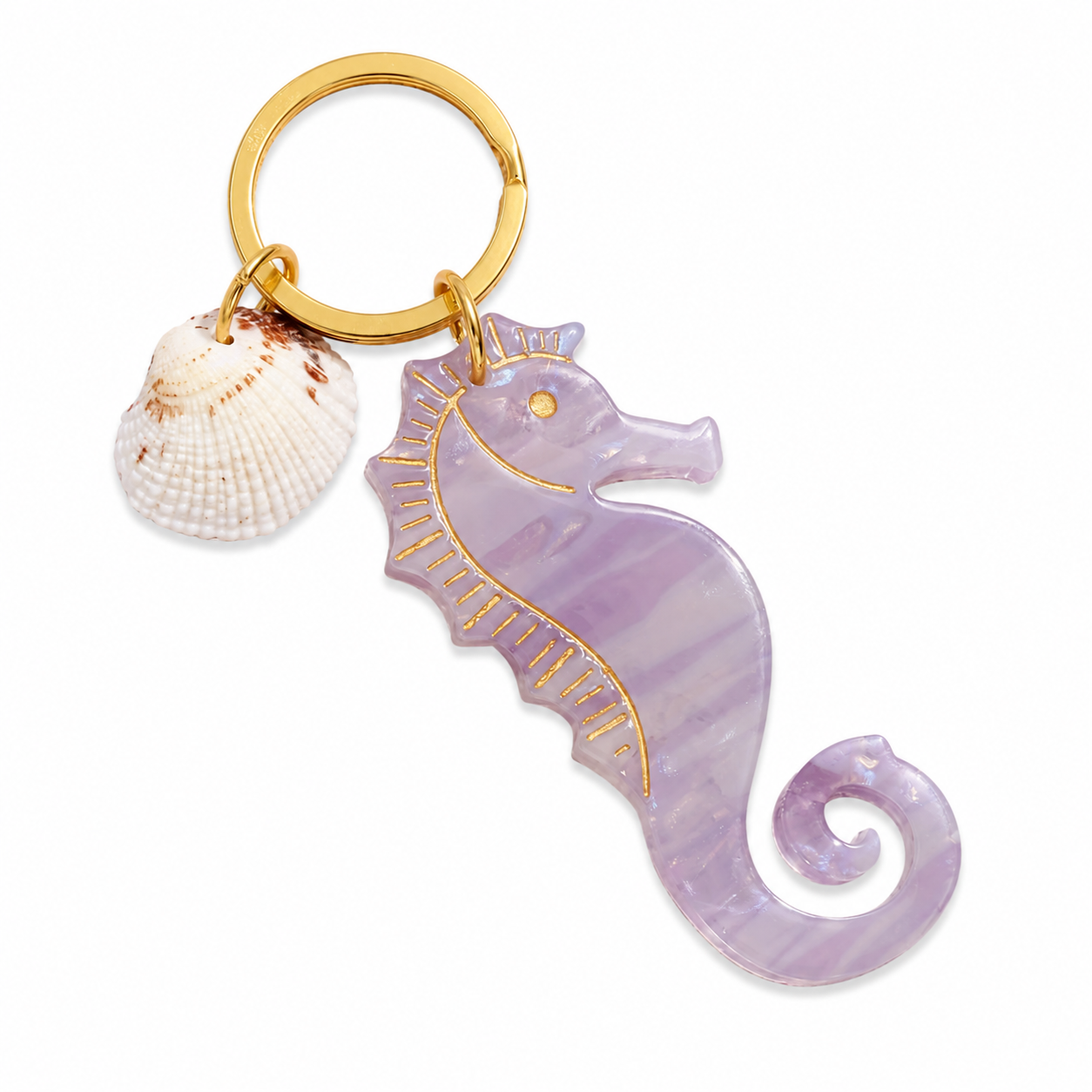 Seahorse Coastal Keychain