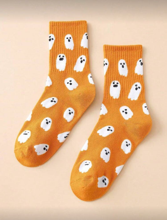 Boo Halloween Socks