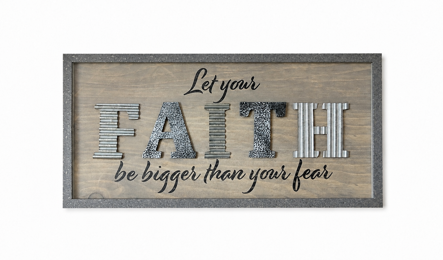 Faith Over Fear — Statement Wall Art