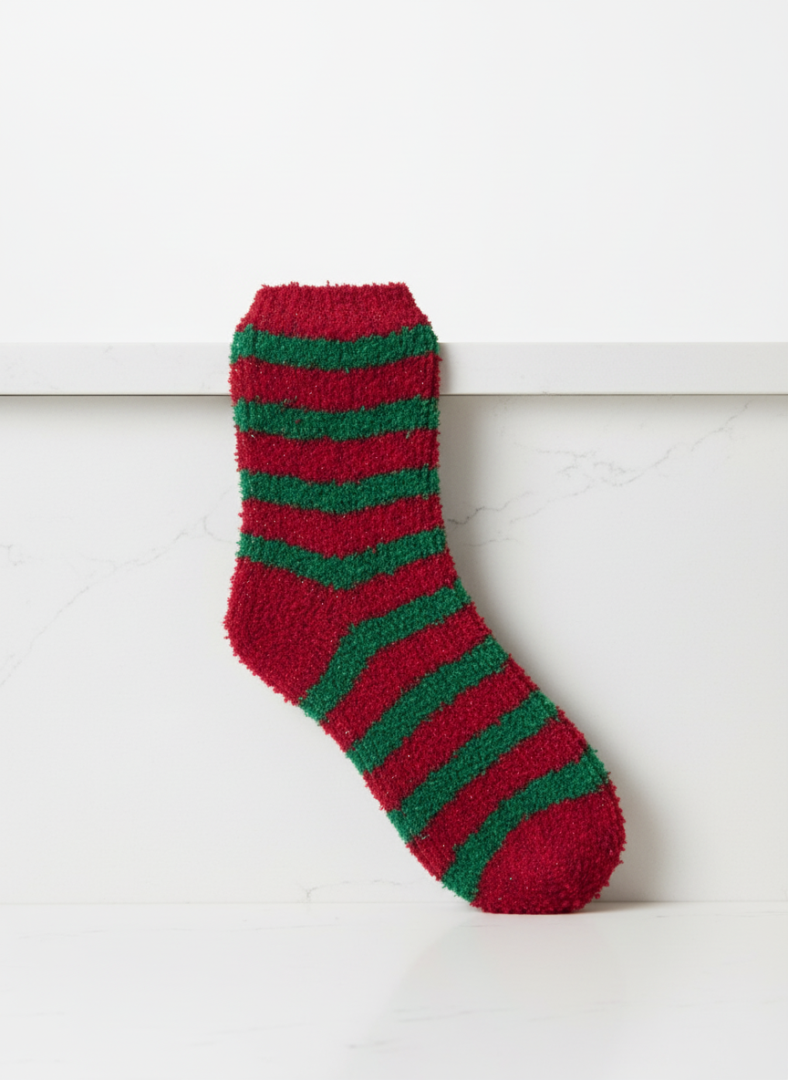 Cozy Christmas Fuzzy Socks