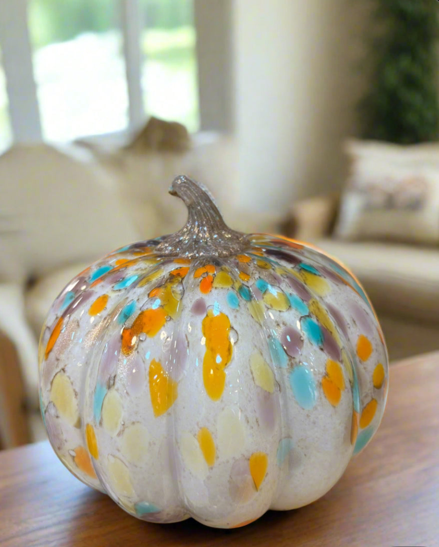 ✨ Confetti Glass Pumpkin