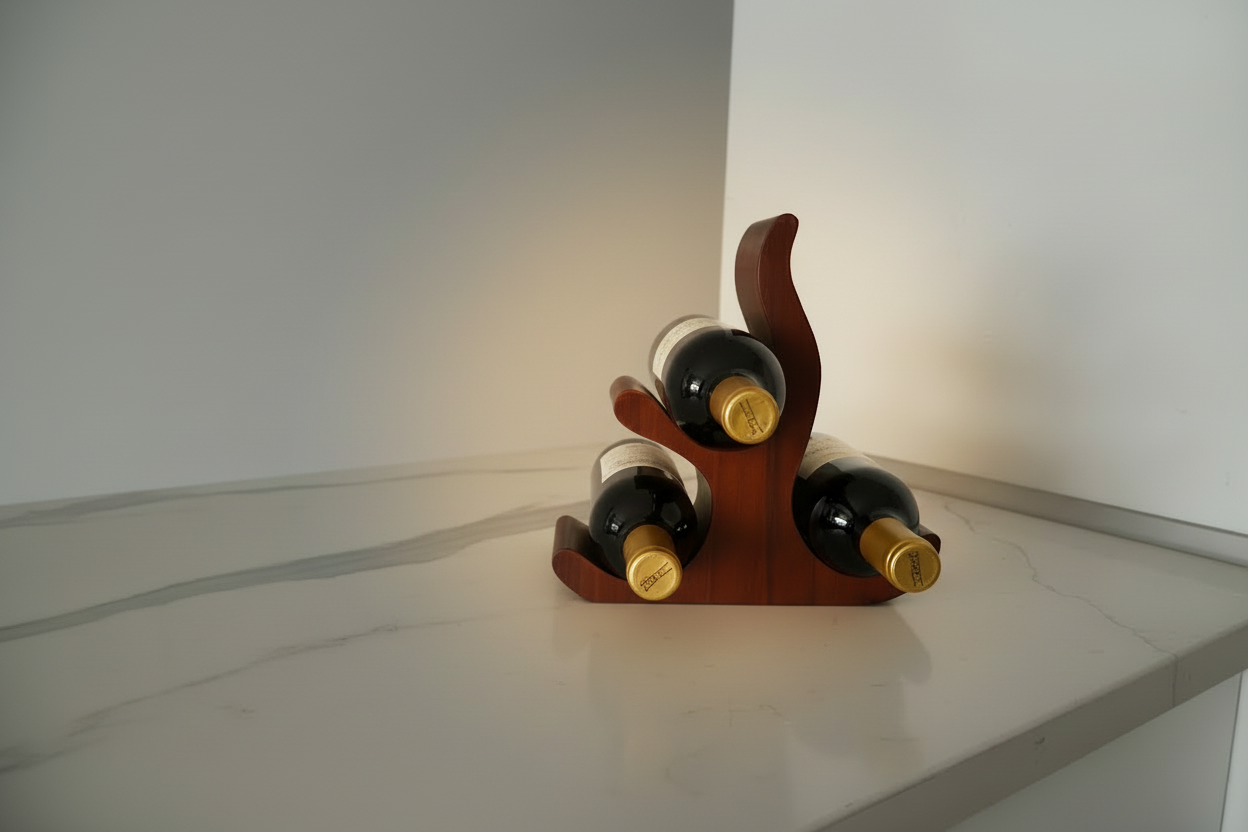 The Wine wooden holder