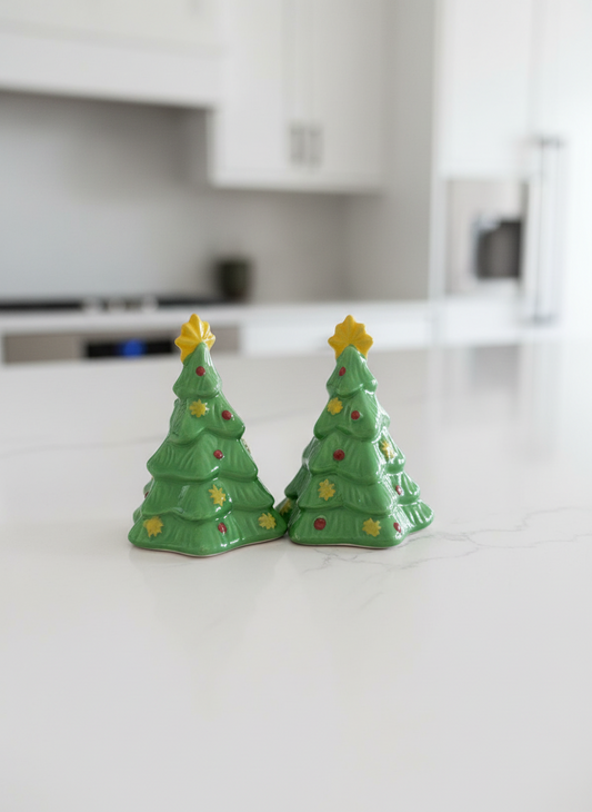 The Christmas tree salt& pepper shakers ⭐️