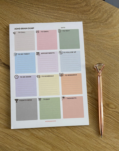 ADHD Brain Dump Notepad
