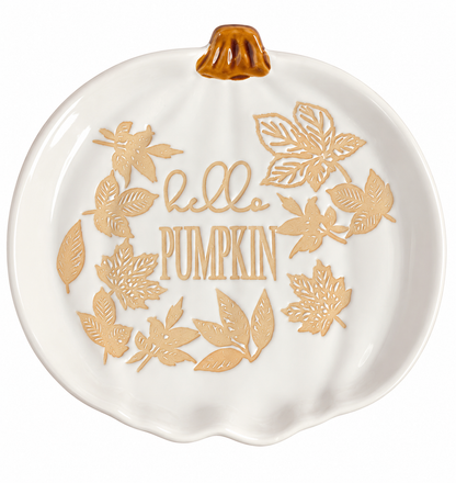 Hello Pumpkin Autumn Plate| serving tray