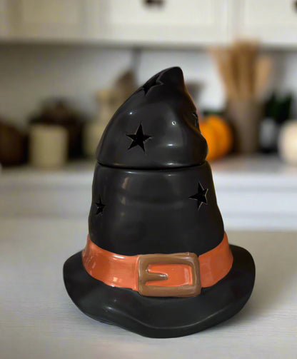 Witch Hat Halloween Candle Holder