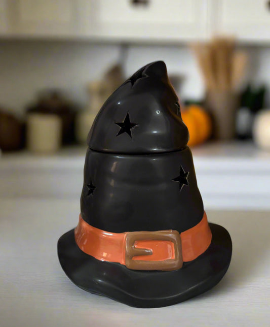 Witch Hat Halloween Candle Holder