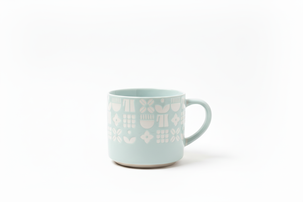 Nordic Pattern Mug – Minimalist