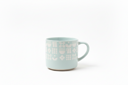 Nordic Pattern Mug – Minimalist