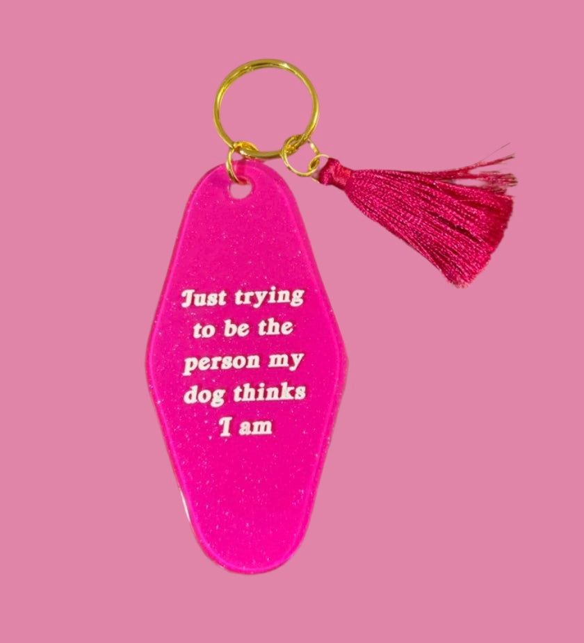 Dog Mom keychain life